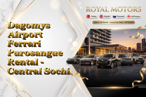 Dagomys Airport Ferrari Purosangue Rental - Central Sochi
