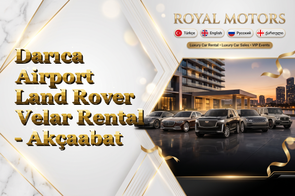 Darıca Airport Land Rover Velar Rental - Akçaabat