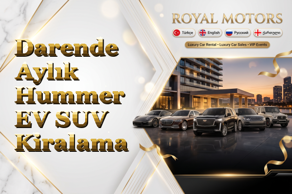 Darende Aylık Hummer EV SUV Kiralama