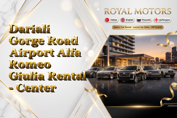 Dariali Gorge Road Airport Alfa Romeo Giulia Rental - Center