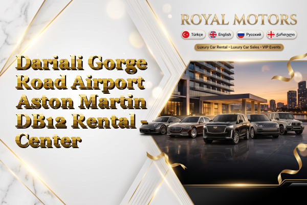 Dariali Gorge Road Airport Aston Martin DB12 Rental - Center