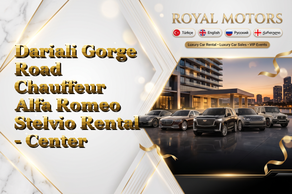 Dariali Gorge Road Chauffeur Alfa Romeo Stelvio Rental - Center