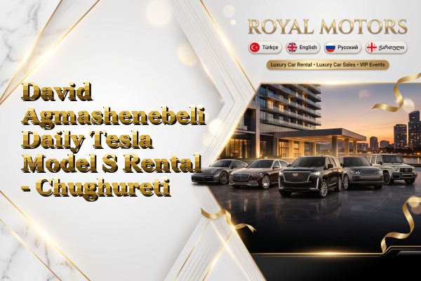 David Agmashenebeli Daily Tesla Model S Rental - Chughureti