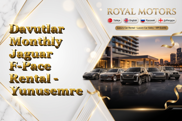 Davutlar Monthly Jaguar F-Pace Rental - Yunusemre