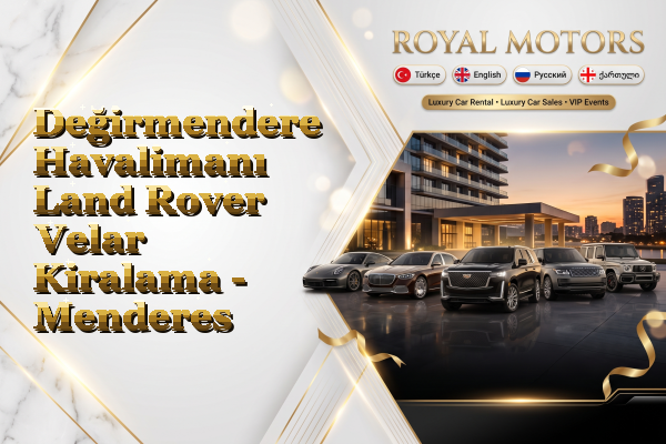 Değirmendere Havalimanı Land Rover Velar Kiralama - Menderes