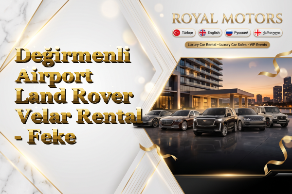 Değirmenli Airport Land Rover Velar Rental - Feke