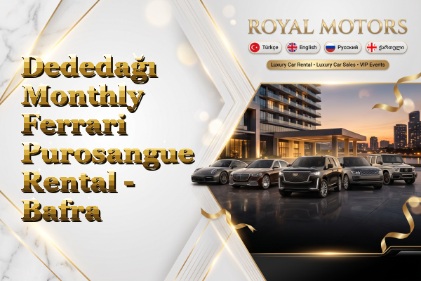 Dededağı Monthly Ferrari Purosangue Rental - Bafra