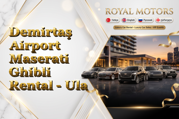 Demirtaş Airport Maserati Ghibli Rental - Ula