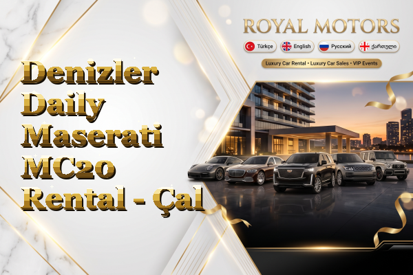 Denizler Daily Maserati MC20 Rental - Çal