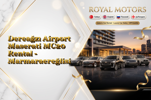 Dereağzı Airport Maserati MC20 Rental - Marmaraereğlisi