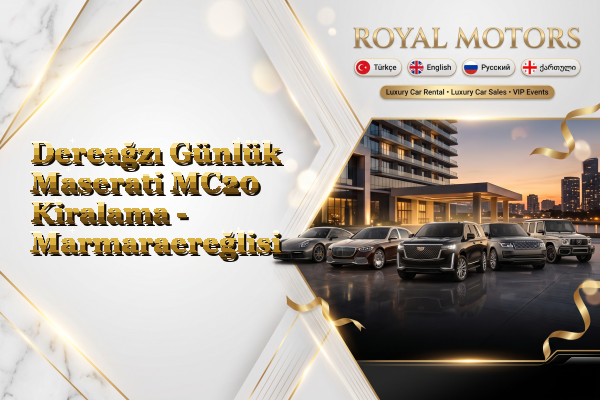 Dereağzı Günlük Maserati MC20 Kiralama - Marmaraereğlisi