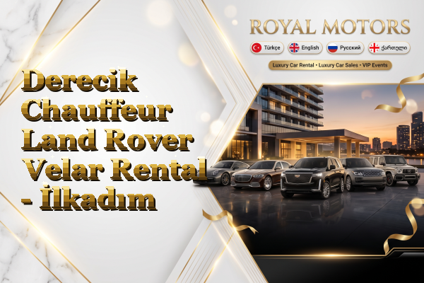 Derecik Chauffeur Land Rover Velar Rental - İlkadım