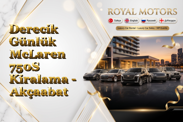Derecik Günlük McLaren 750S Kiralama - Akçaabat
