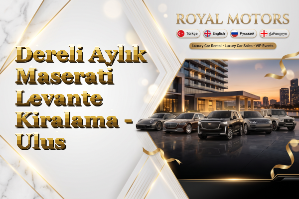 Dereli Aylık Maserati Levante Kiralama - Ulus