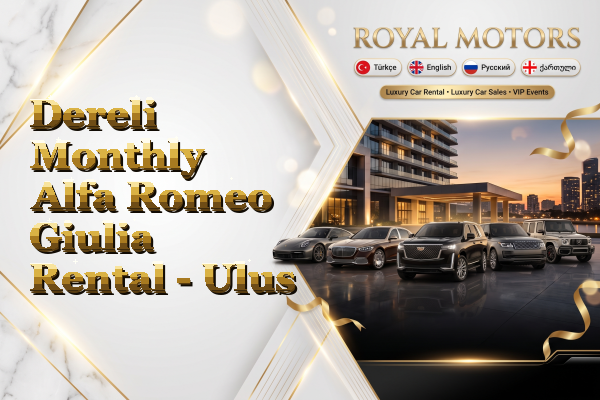 Dereli Monthly Alfa Romeo Giulia Rental - Ulus
