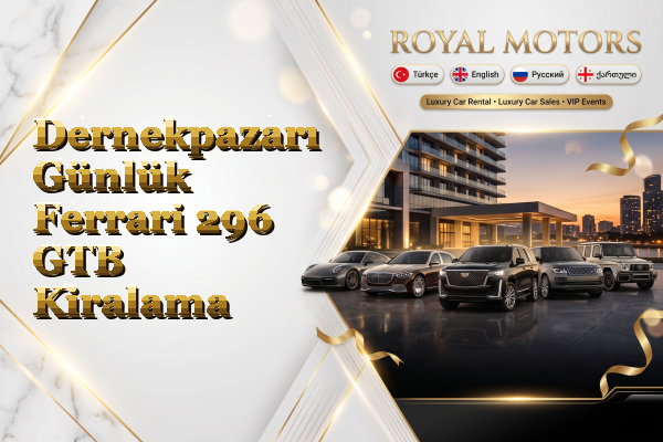 Dernekpazarı Günlük Ferrari 296 GTB Kiralama