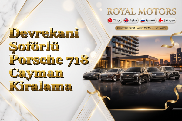 Devrekani Şoförlü Porsche 718 Cayman Kiralama