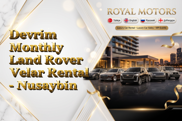 Devrim Monthly Land Rover Velar Rental - Nusaybin