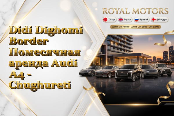 Didi Dighomi Border Помесячная аренда Audi A4 - Chughureti