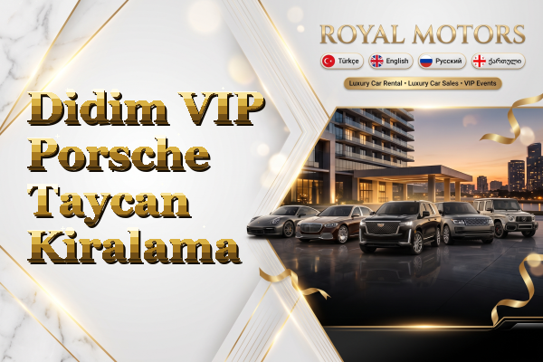 Didim VIP Porsche Taycan Kiralama