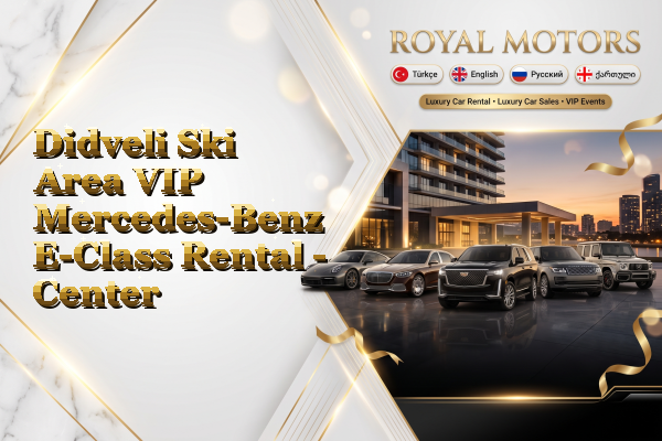 Didveli Ski Area VIP Mercedes-Benz E-Class Rental - Center