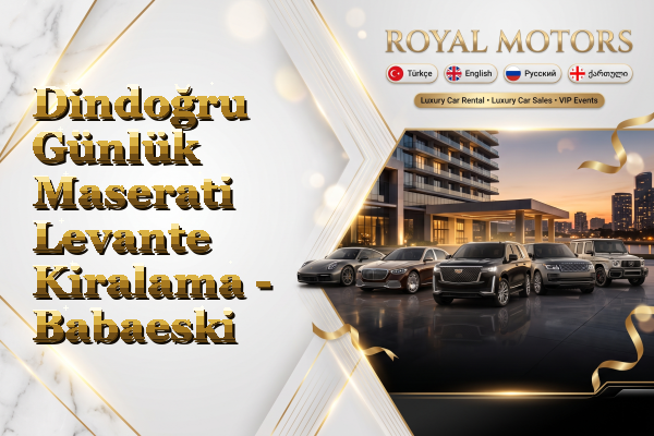 Dindoğru Günlük Maserati Levante Kiralama - Babaeski