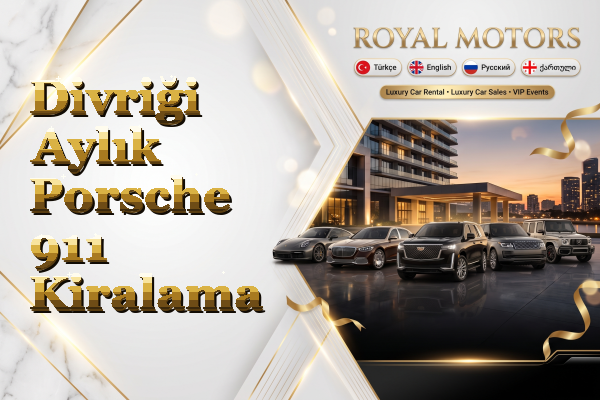 Divriği Aylık Porsche 911 Kiralama