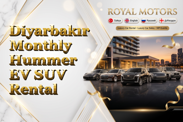 Diyarbakır Monthly Hummer EV SUV Rental