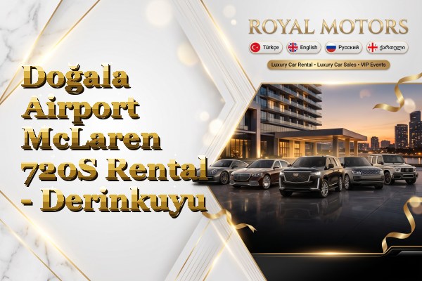 Doğala Airport McLaren 720S Rental - Derinkuyu