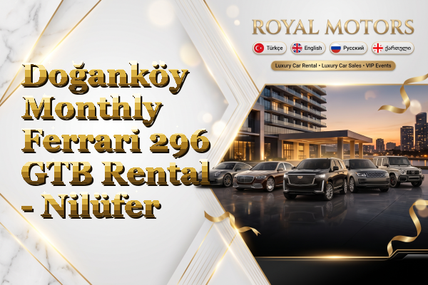 Doğanköy Monthly Ferrari 296 GTB Rental - Nilüfer