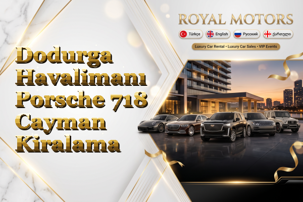 Dodurga Havalimanı Porsche 718 Cayman Kiralama