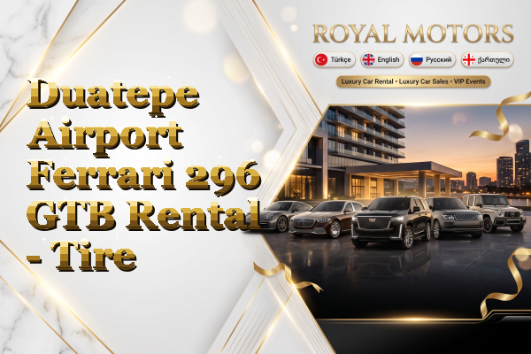Duatepe Airport Ferrari 296 GTB Rental - Tire