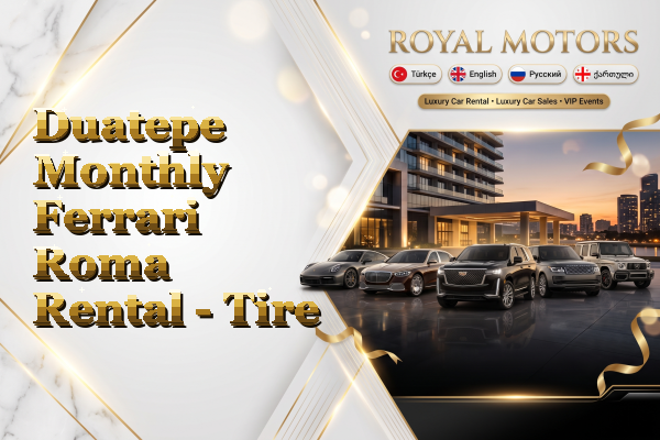 Duatepe Monthly Ferrari Roma Rental - Tire