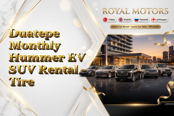 Duatepe Monthly Hummer EV SUV Rental - Tire