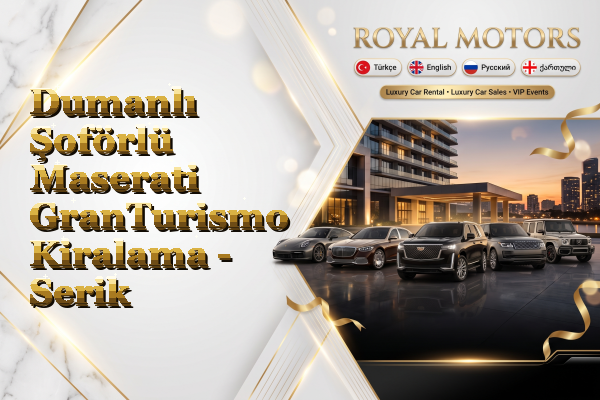 Dumanlı Şoförlü Maserati GranTurismo Kiralama - Serik