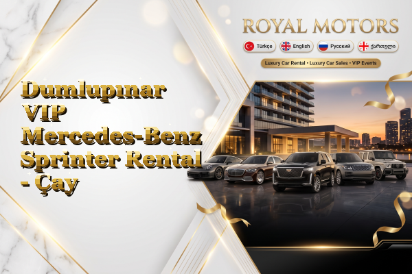 Dumlupınar VIP Mercedes-Benz Sprinter Rental - Çay