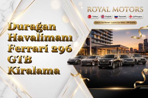 Durağan Havalimanı Ferrari 296 GTB Kiralama