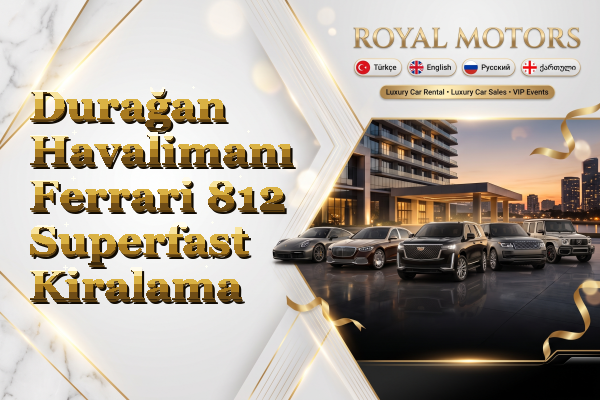 Durağan Havalimanı Ferrari 812 Superfast Kiralama