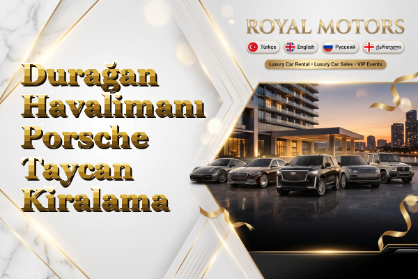 Durağan Havalimanı Porsche Taycan Kiralama