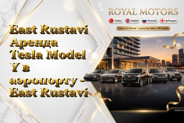 East Rustavi Аренда Tesla Model Y в аэропорту - East Rustavi