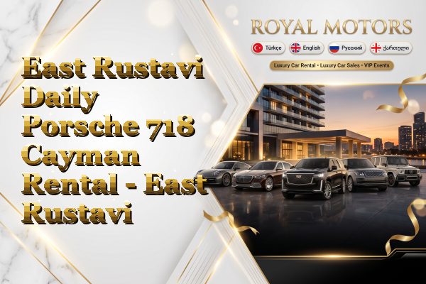 East Rustavi Daily Porsche 718 Cayman Rental - East Rustavi
