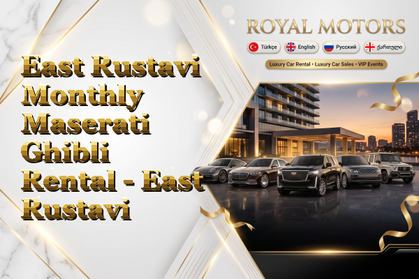 East Rustavi Monthly Maserati Ghibli Rental - East Rustavi