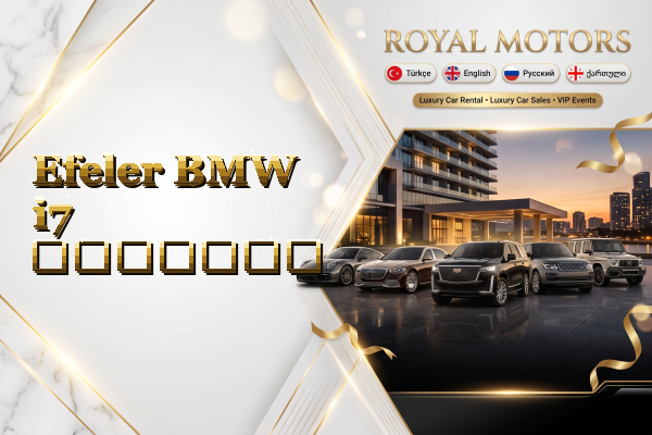 Efeler BMW i7 გაყიდვა