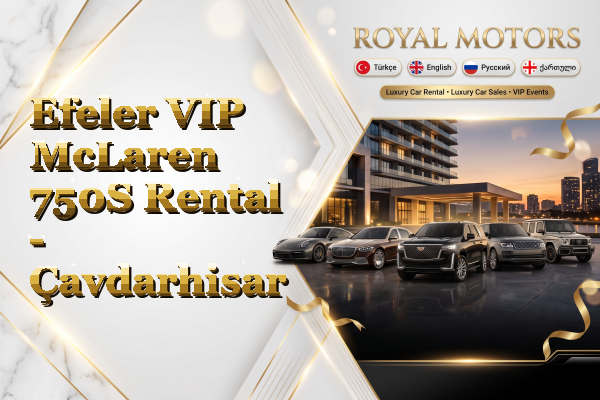 Efeler VIP McLaren 750S Rental - Çavdarhisar