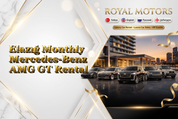 Elazığ Monthly Mercedes-Benz AMG GT Rental