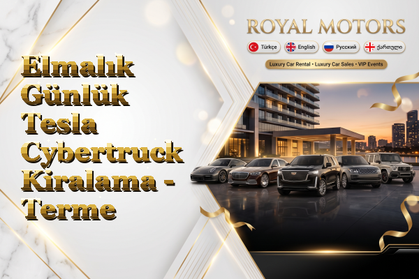 Elmalık Günlük Tesla Cybertruck Kiralama - Terme