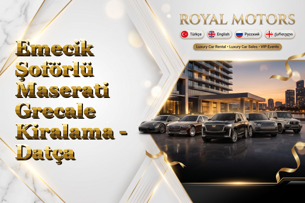 Emecik Şoförlü Maserati Grecale Kiralama - Datça