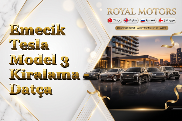 Emecik Tesla Model 3 Kiralama - Datça