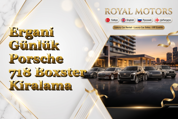 Ergani Günlük Porsche 718 Boxster Kiralama