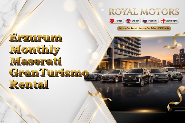 Erzurum Monthly Maserati GranTurismo Rental